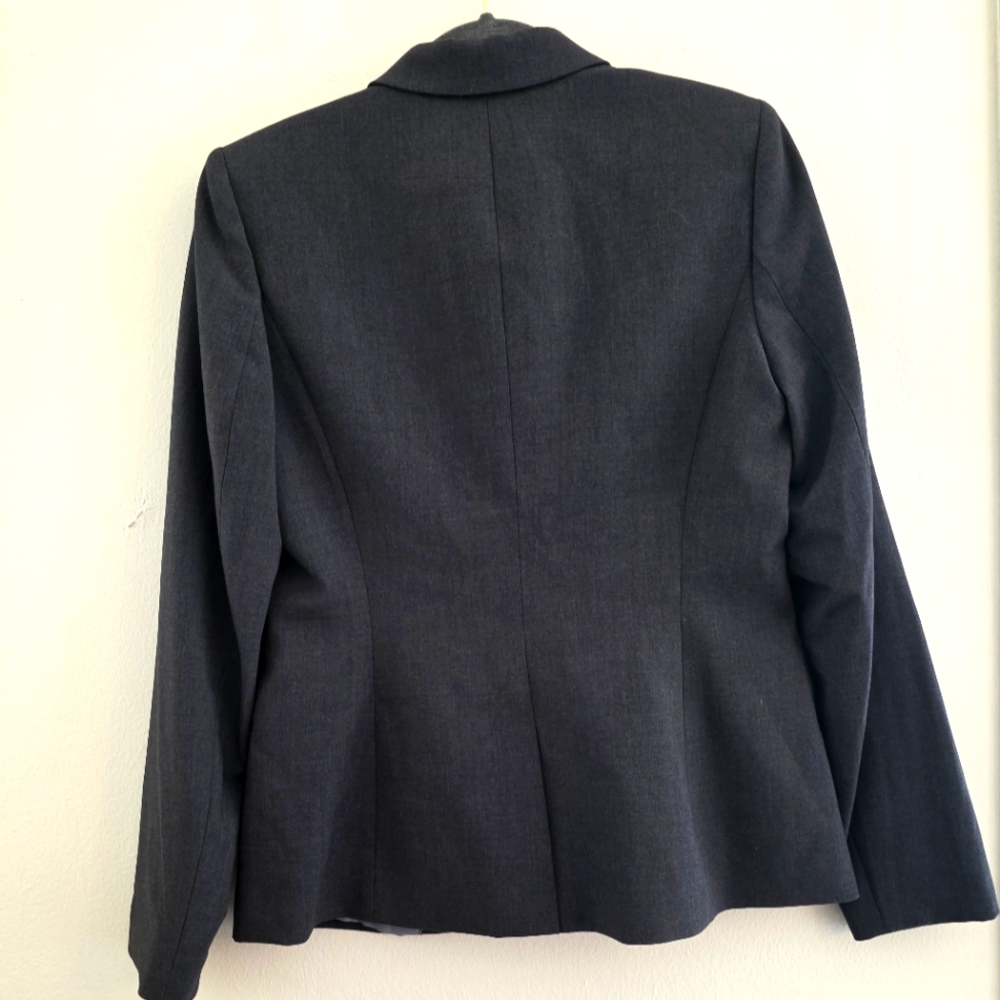 Calvin Klein Women's Gray Blazer Sz 6 - Picture 2 of 6